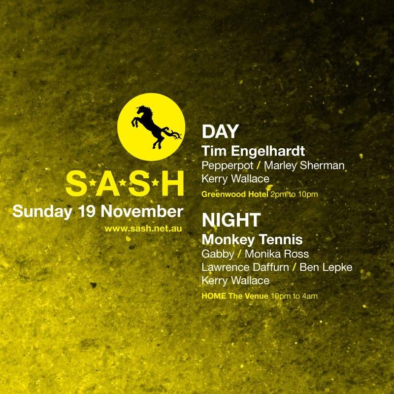 ★ Sash by Day & Night ★ Tim Engelhardt ★ Monkey Tennis ★ - Página trasera