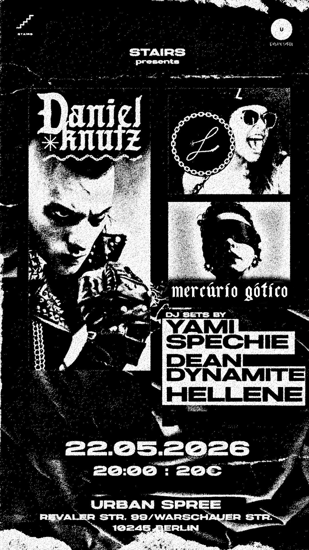 World Goth Day 2026: Daniel Knutz, L, Mercúrio Gótico, DJ Yami