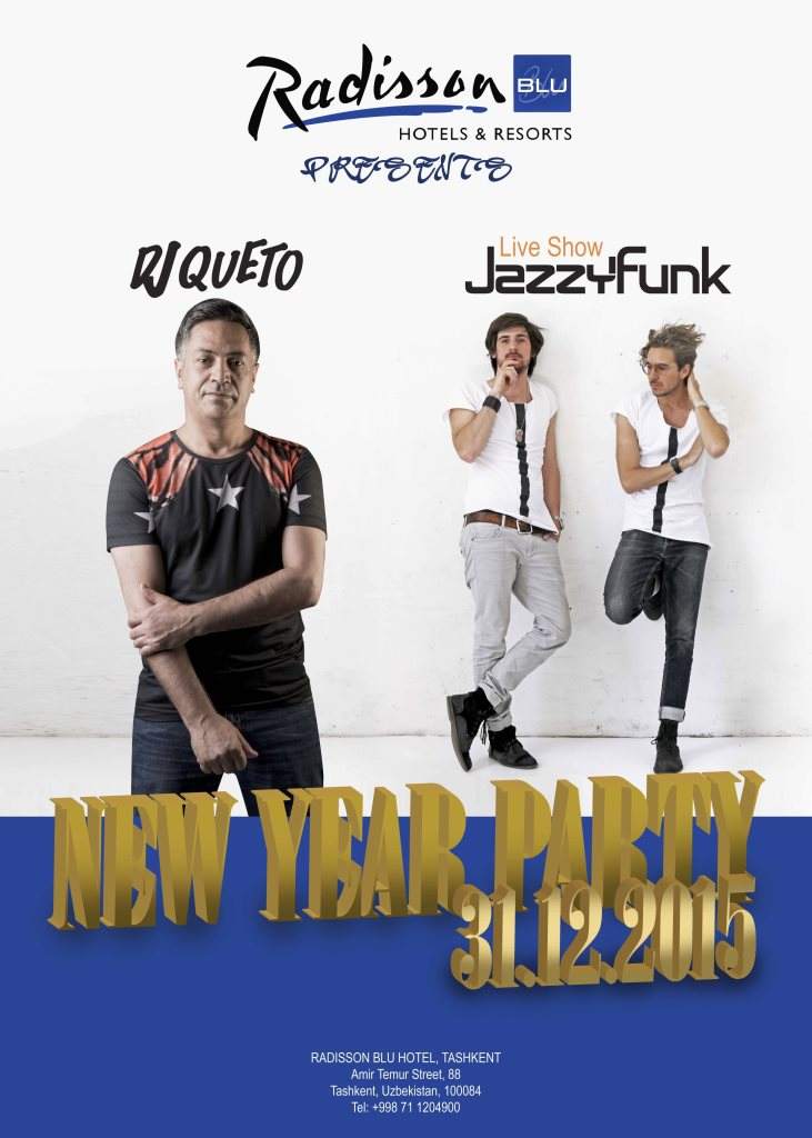 New Year Party Queto. Jazzyfunk - フライヤー表