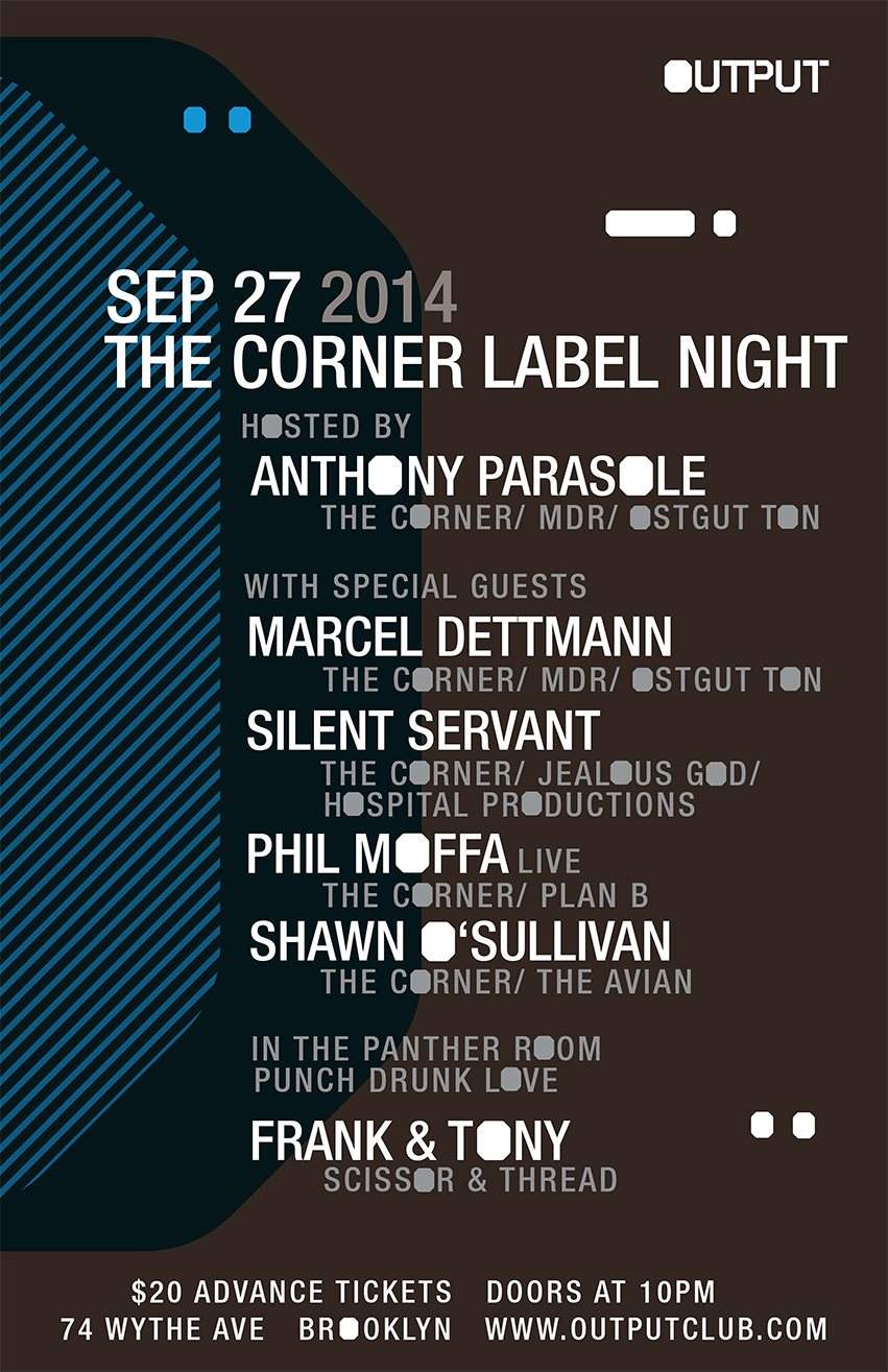 The Corner Label Night - Página frontal