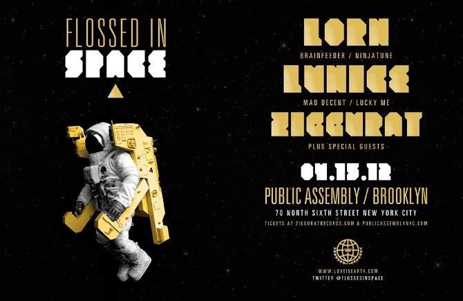 Flossed IN Space: Lunice, Lorn, and Ziggurat - Página frontal