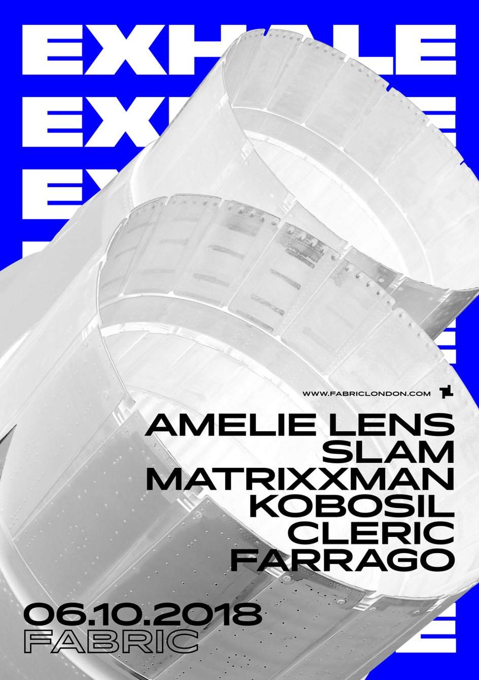 fabric: Exhale with Amelie Lens, Slam & Matrixxman - フライヤー裏