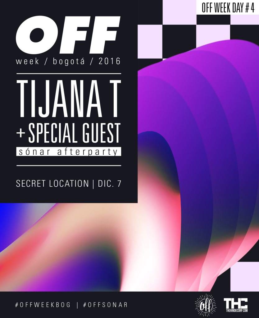 Tijana T (Dystopian) & Special Guest en OFF Week Bogotá - Página frontal