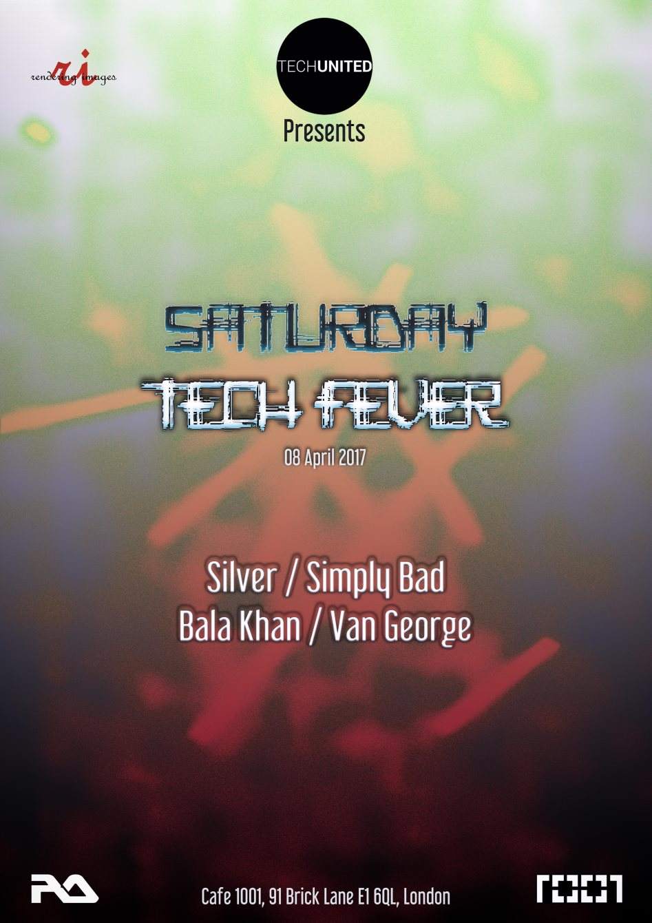 Tech United presents Saturday Tech Fever - フライヤー表