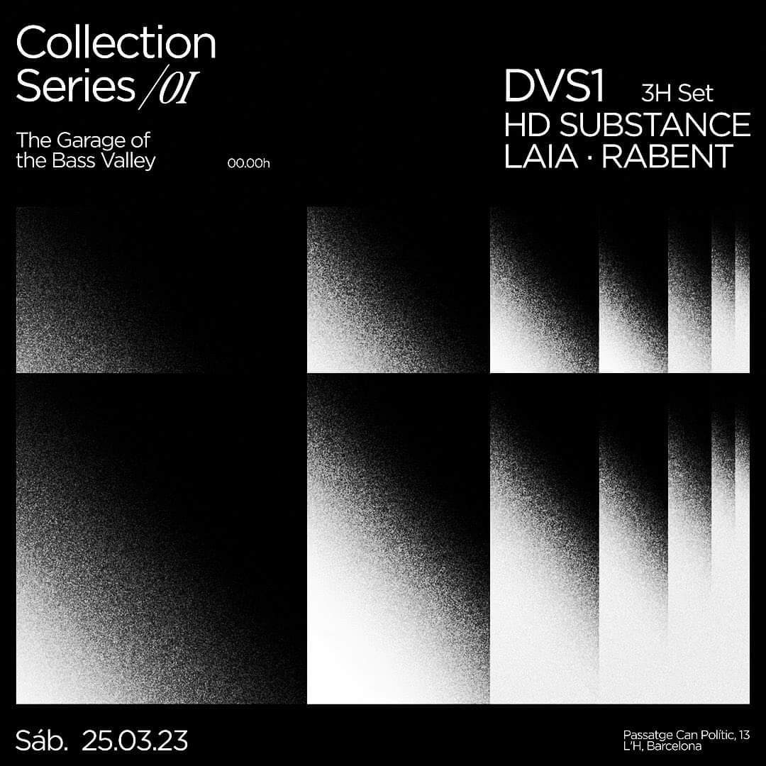The Garage of The Bass Valley presents: DVS1 / Hd Substance / LAIA / Rabent - フライヤー表