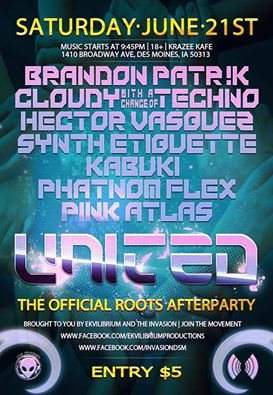 United - The Official Roots Afterparty - 18 - フライヤー裏
