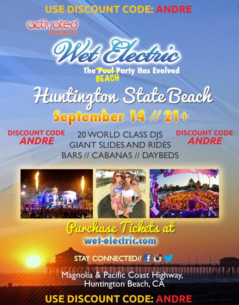 2013 Wet Electric Huntington Beach - Beach Party - Página trasera