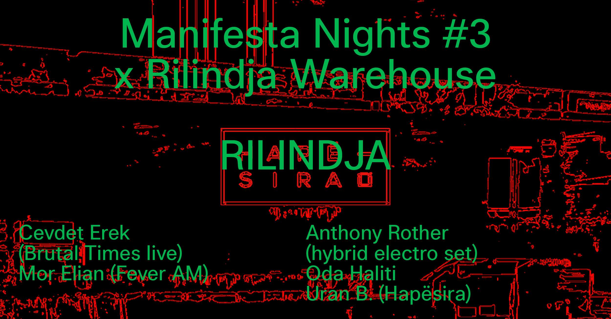Rilindja Warehouse x Manifesta Nights #3 - フライヤー表