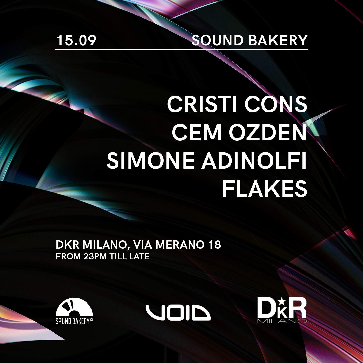 Sound Bakery with Cristi Cons - フライヤー表