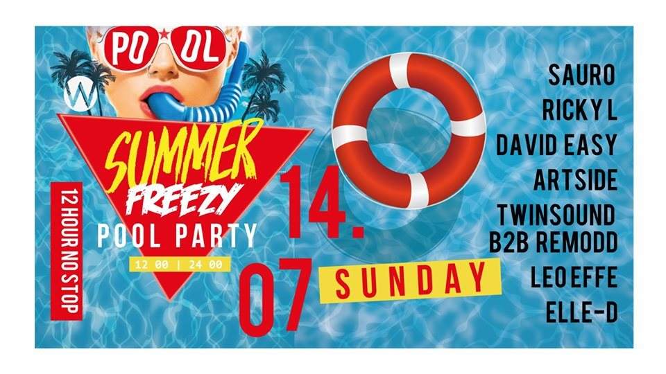 #Summerfreezy Pool Party - フライヤー表