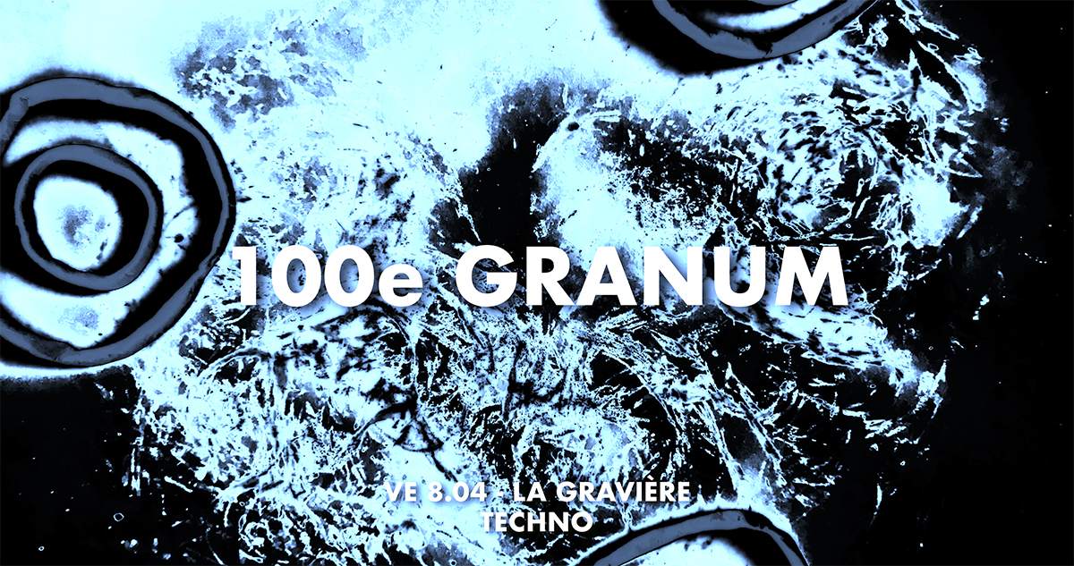 100ème Granum with Christoph Faust/Inhalt der Nacht - フライヤー表