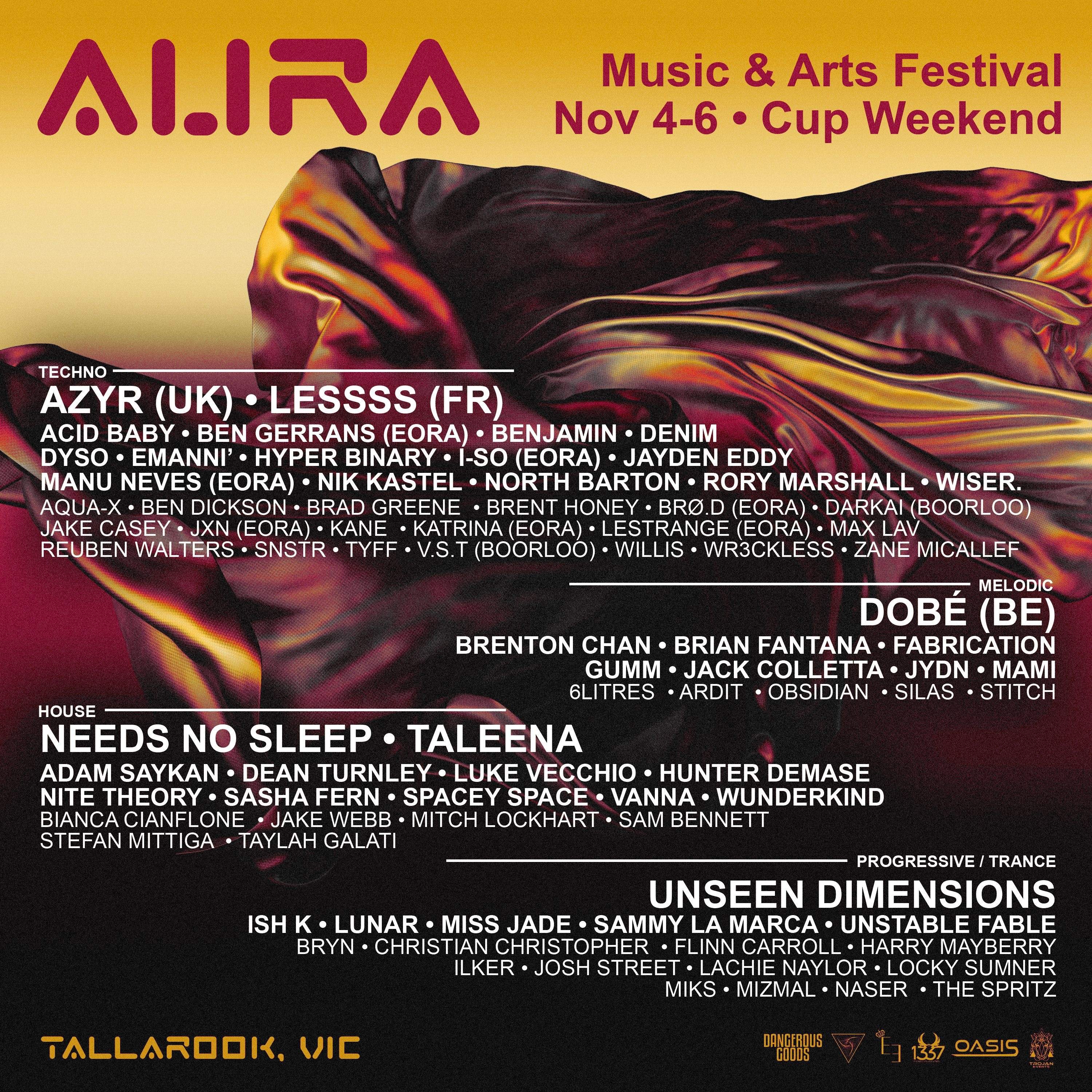 AURA Music & Arts Festival - Página frontal