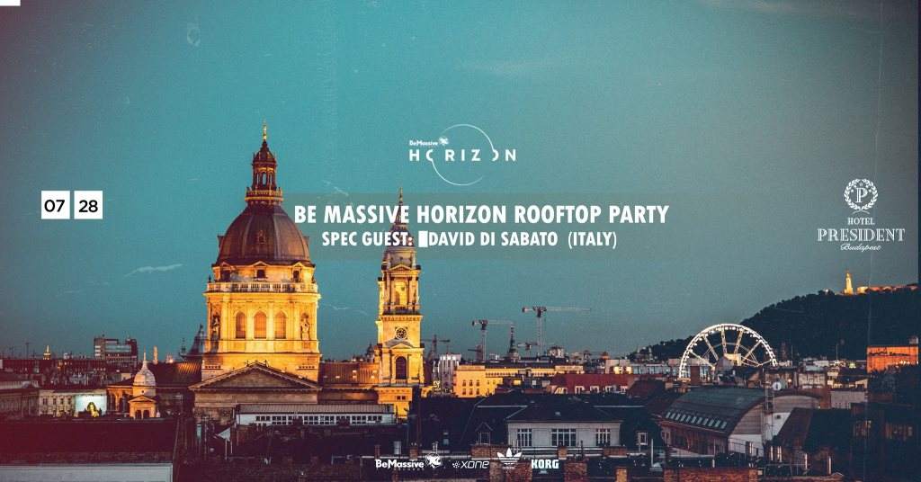 Be Massive Horizon x Rooftop Party x President Hotel Budapest - Página frontal
