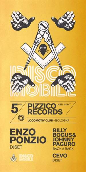 Pizzico Records Label Night featuring Enzo Ponzio - フライヤー表