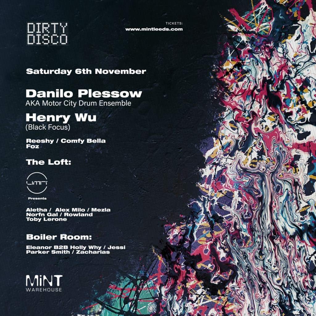 [CANCELLED] Dirty Disco - Danilo Plessow (Motor City Drum Ensemble) / Henry Wu / Limit - Página frontal