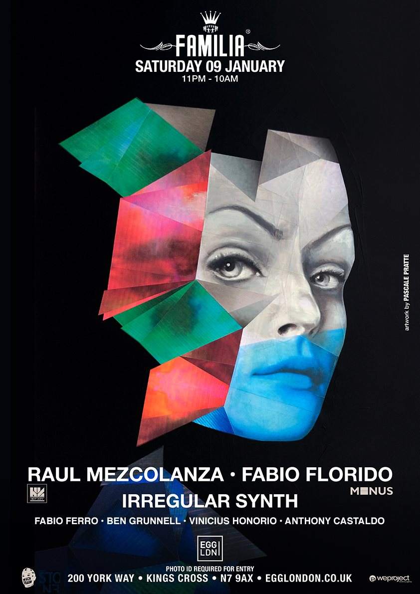 Familia: Raul Mezcolanza, Fabio Florido, Irregular Synth, Fabio Ferro, Ben Grunnell - Página frontal