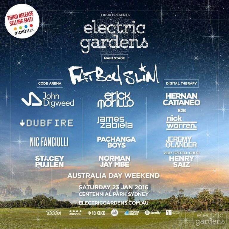 Electric Gardens Festival - フライヤー表