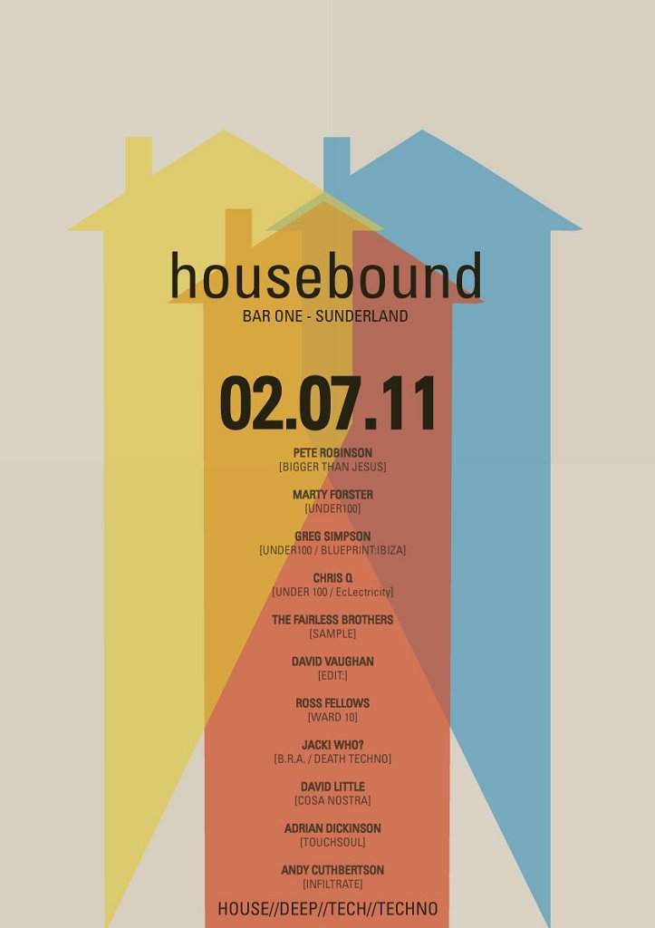 Housebound - Launch Party - フライヤー表