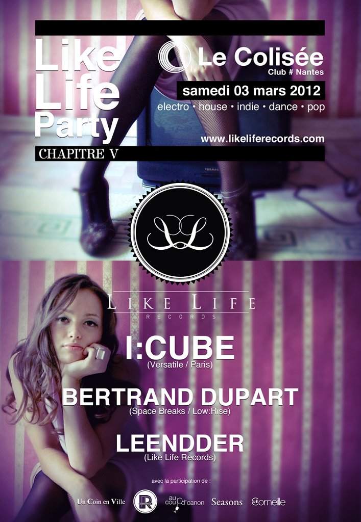Like Life Party V Invite I:cube - フライヤー表