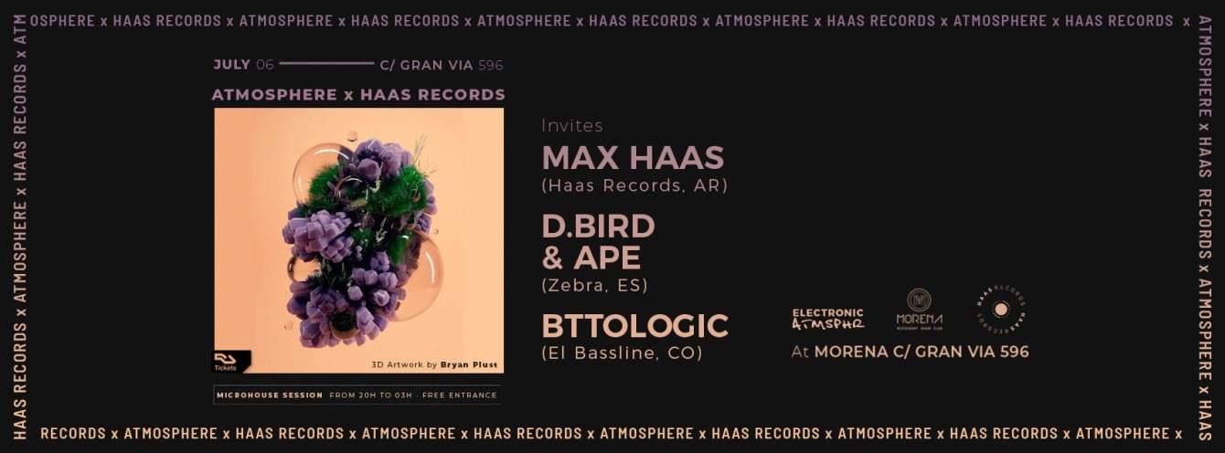 Atmosphere w/ Haas Records - フライヤー表