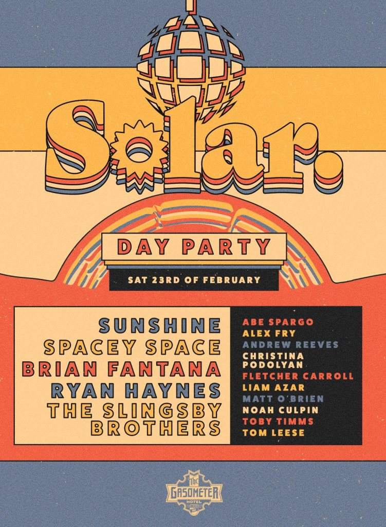 Solar - The Gaso (Day Party) - フライヤー表