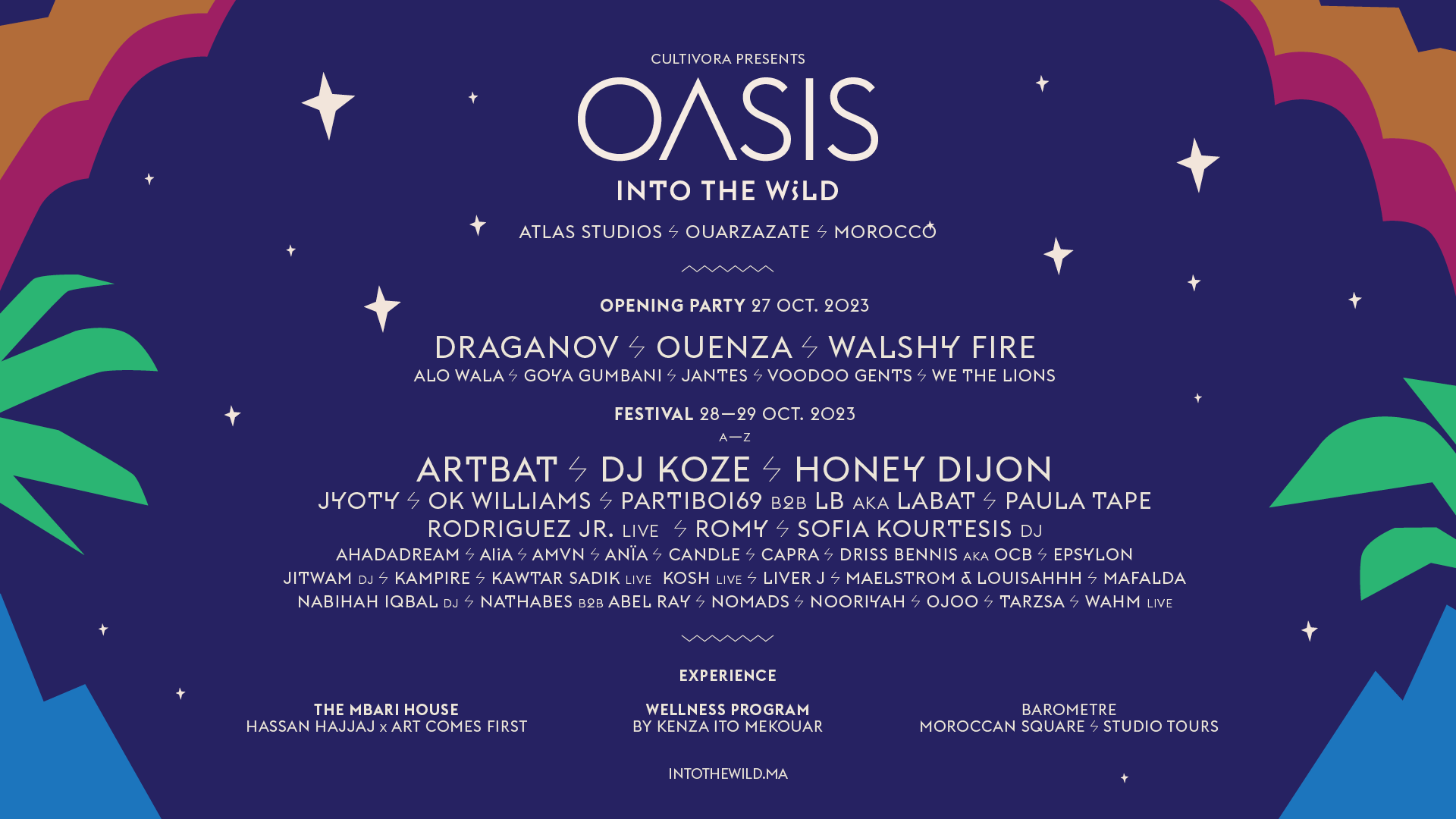 Oasis: Into the Wild 2023 - フライヤー表