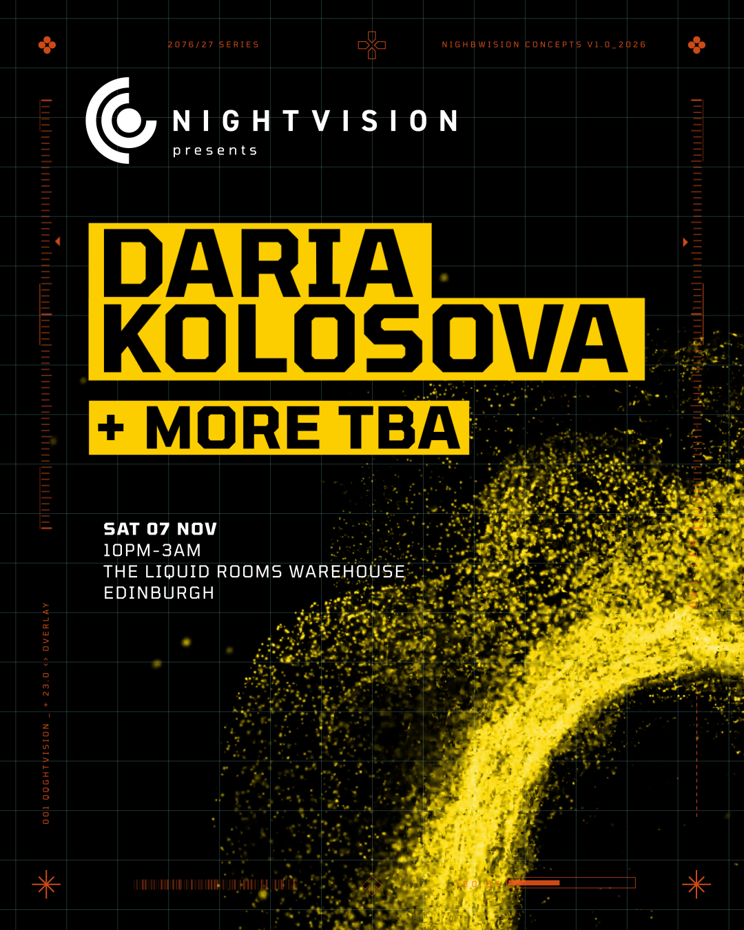 Nightvision presents: Daria Kolosova at The Liquid Room, Edinburgh ...