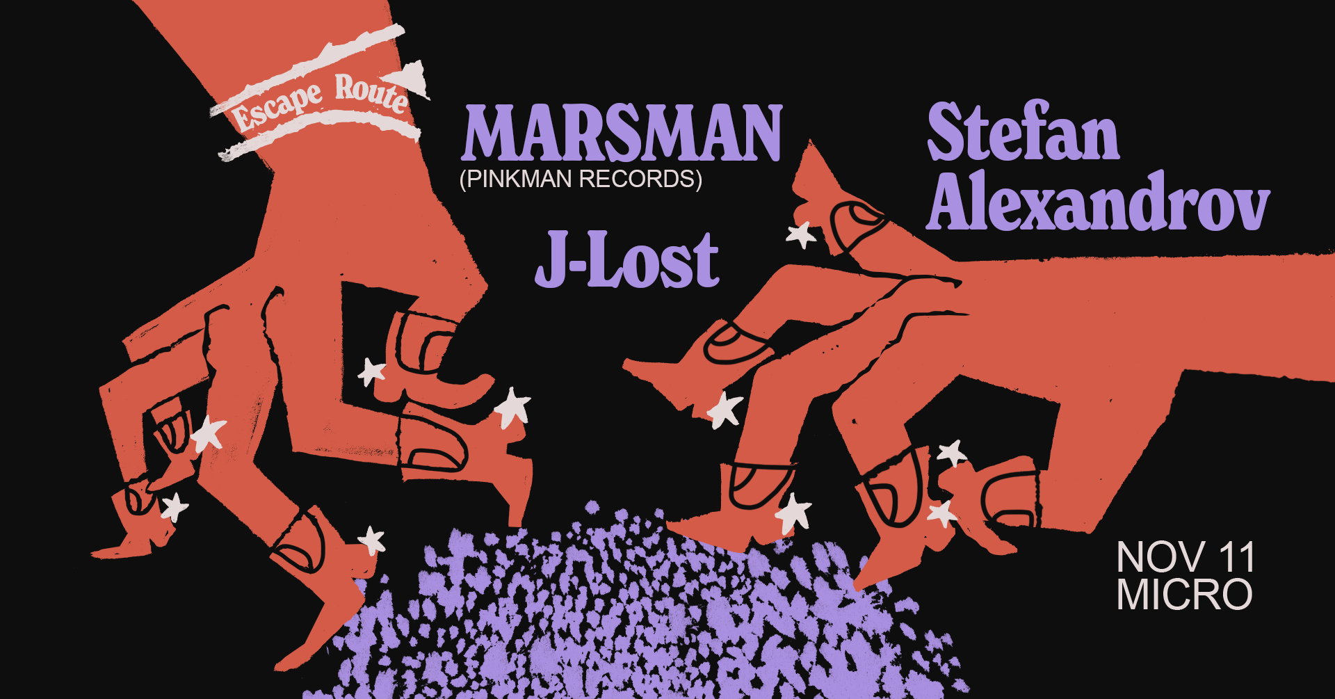 Escape Route with Marsman (Pinkman Records, Rotterdam) at Micro, Bulgaria