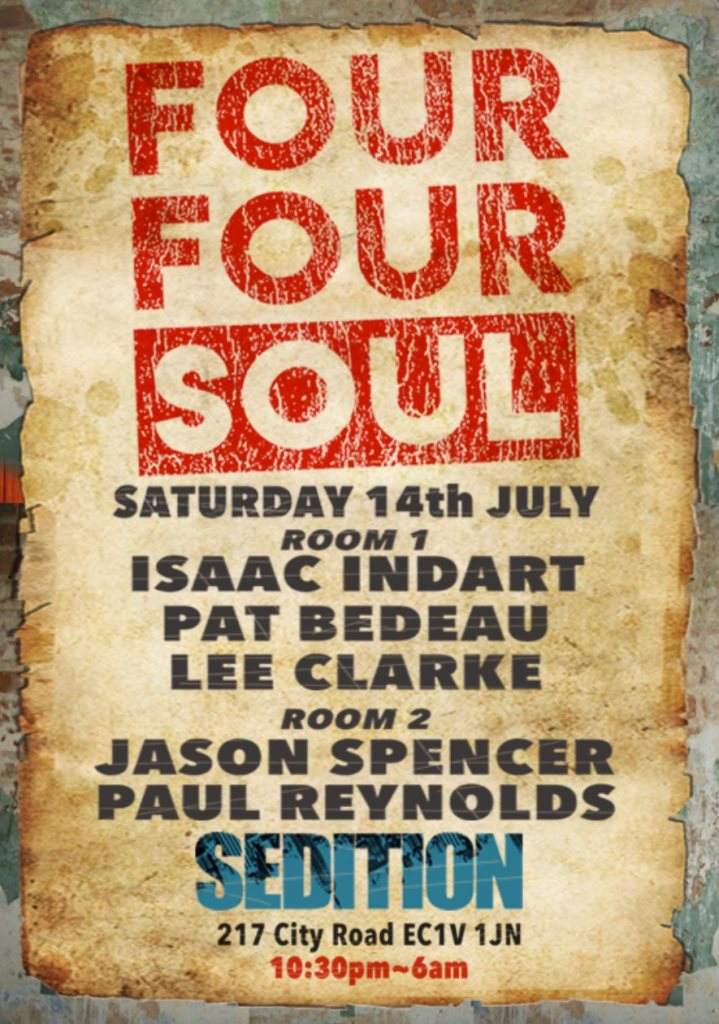fourfoursoul with Isaac Indart, Pat Bedeau & Lee Clarke - Página frontal
