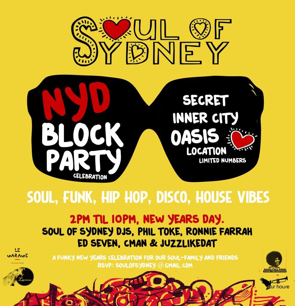 Soul OF Sydney: New Years Day Block Party Special - Página frontal