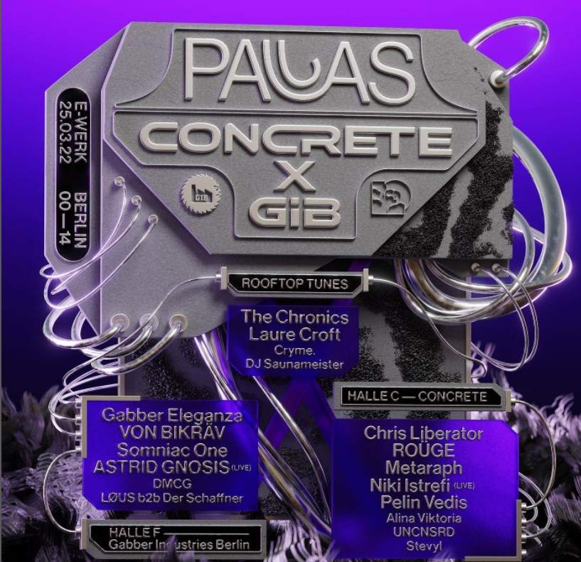 Pallas: Concrete X GiB at E-Werk - フライヤー表