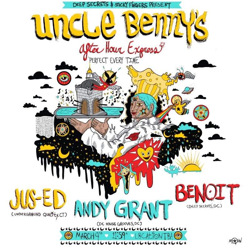 Uncle Benny's Afterhour Express with Jus Ed (Underground Quality, NY) / Andy Grant / Benoit - Página frontal