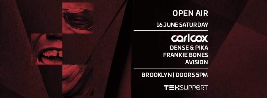 Teksupport: Carl Cox [Open Air] Sold Out - Página frontal
