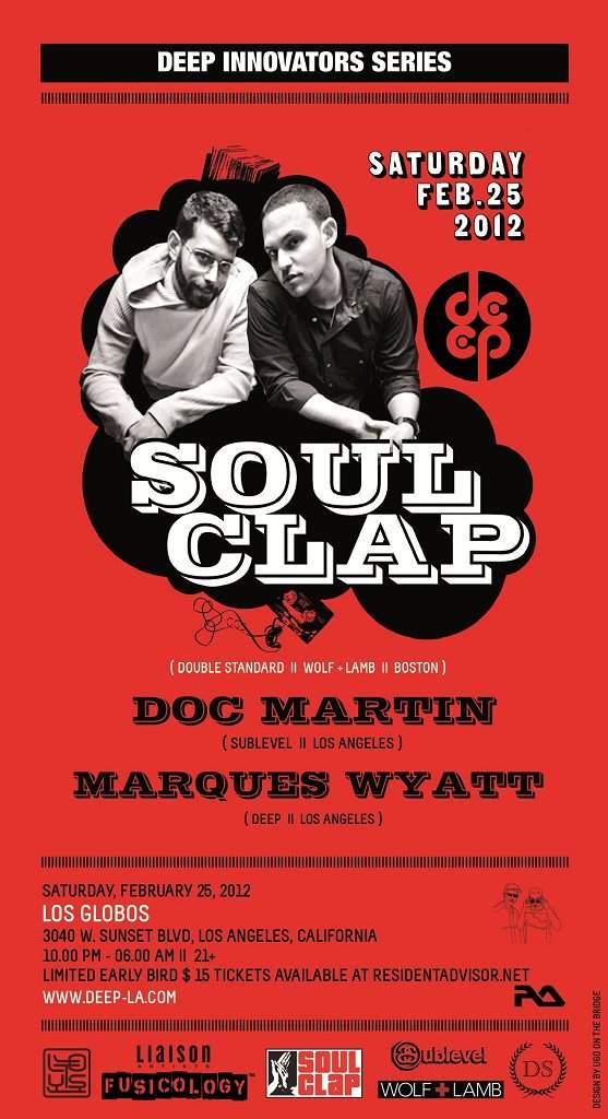Deep Innovators Series with Soul Clap, Doc Martin & Marques Wyatt - Página frontal