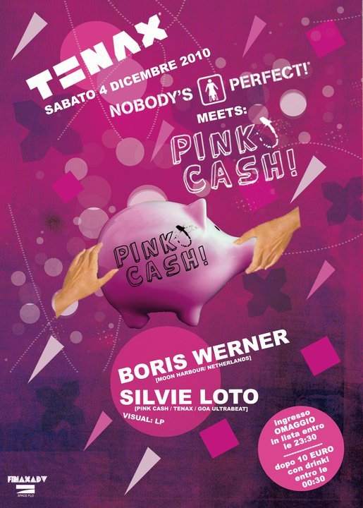 Nobody's Perfect Meets Pink Cash - フライヤー表