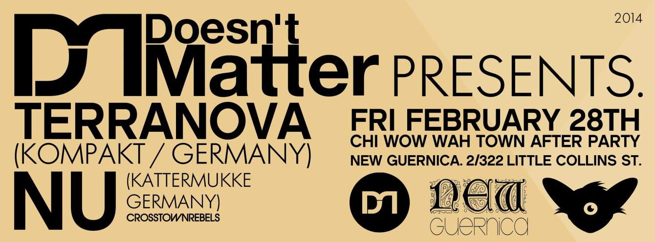 Doesn't Matter Feat. Terranova (Kompakt / Berlin) & NU (Kattermukke, Crosstown Rebels / Berlin) - Página trasera