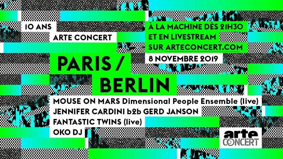 Paris/Berlin - Les 10 ans D'arte Concert - フライヤー表