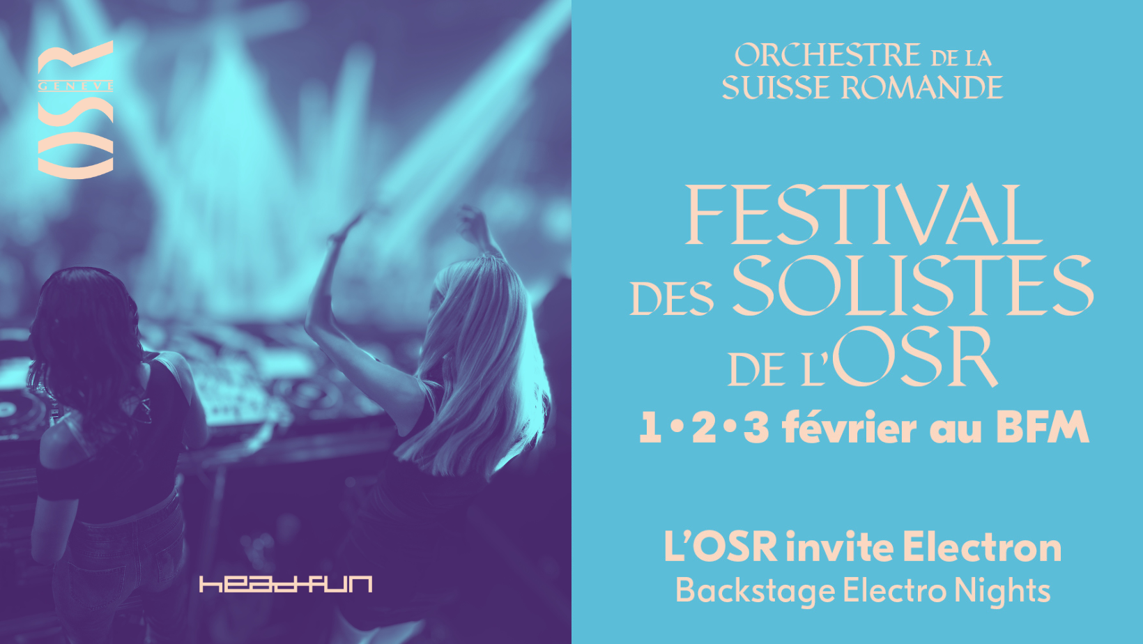 L'OSR invite Electron: Backstage Electro Night I - フライヤー表