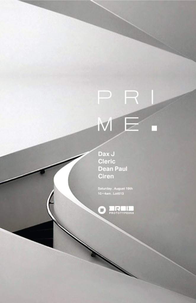 Prototype 059: Droid Prime - Dax J, Cleric, Dean Paul, Ciren - フライヤー表