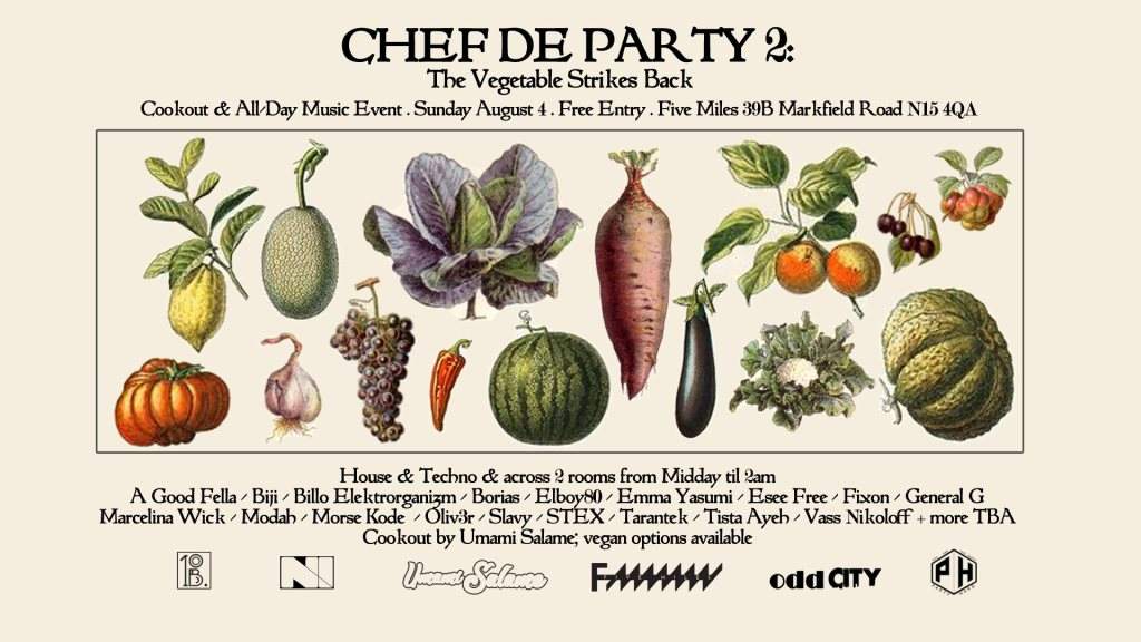 Chef De Party 2: The Vegetable Strikes Back - フライヤー裏