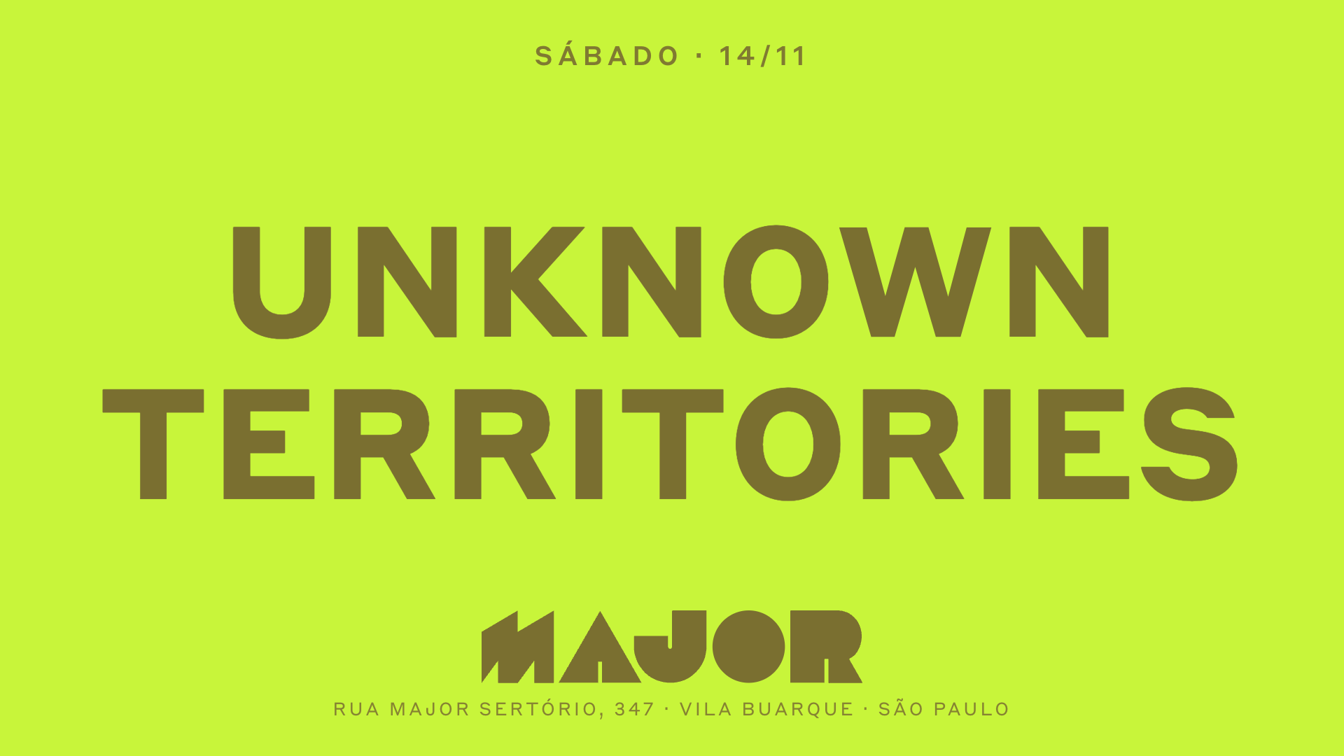 Major recebe unknown territories at Major Bar & Pista, Sao Paulo