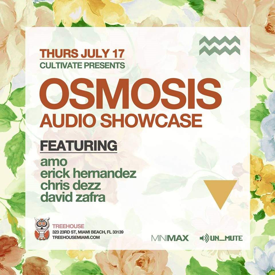 Cultivate presents Osmosis Audio - フライヤー表