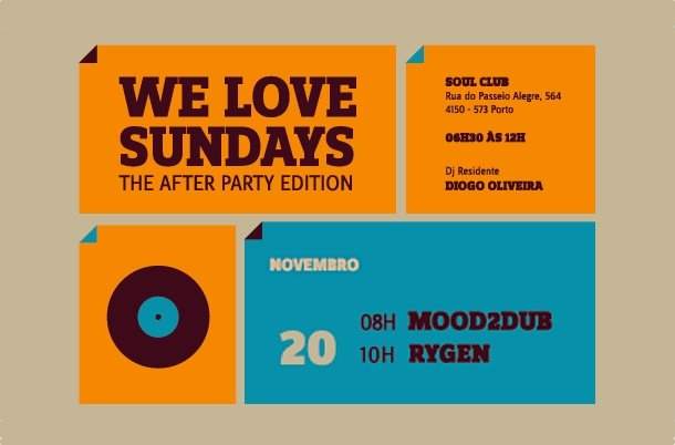 We Love Sundays - The After Party Edition - フライヤー表