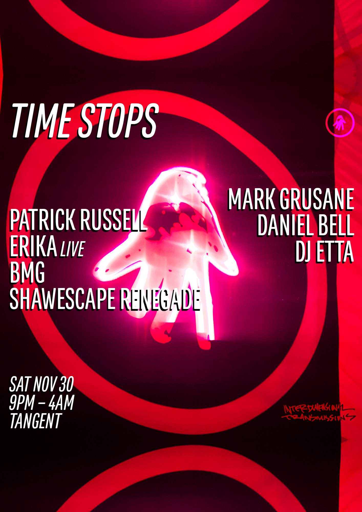 Time Stops at Tangent Gallery, Detroit