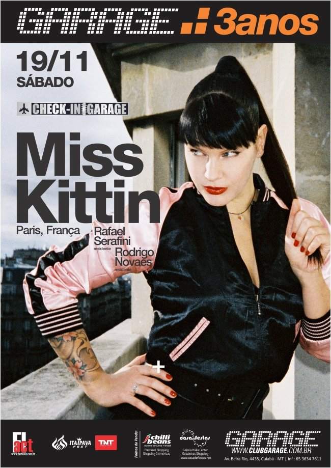 Check In with Miss Kittin - フライヤー表