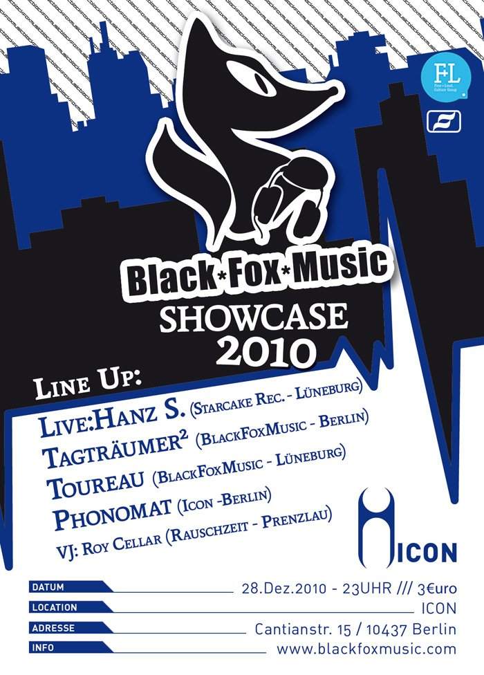 Electric Icons: Black Fox Music Showcase - Página frontal