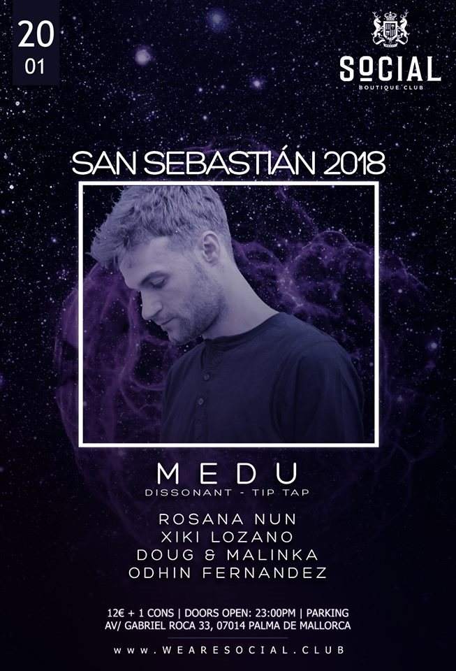 SAN Sebastían 2018 with Medu(Dissonant - Tip Tap) - フライヤー表