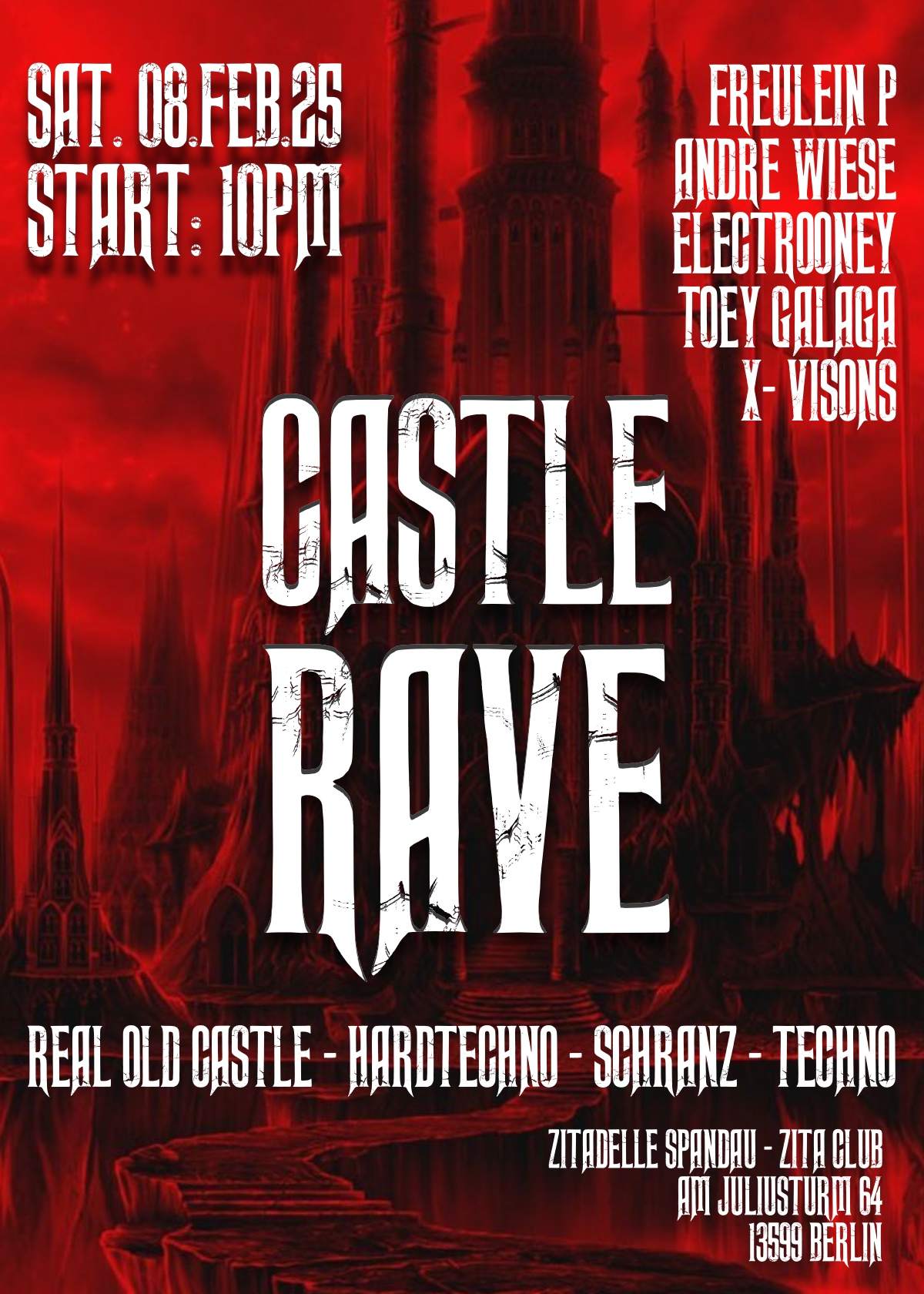 CASTLE RAVE - Zitadelle Spandau - HARDTECHNO - SCHRANZ - TECHNO at ...