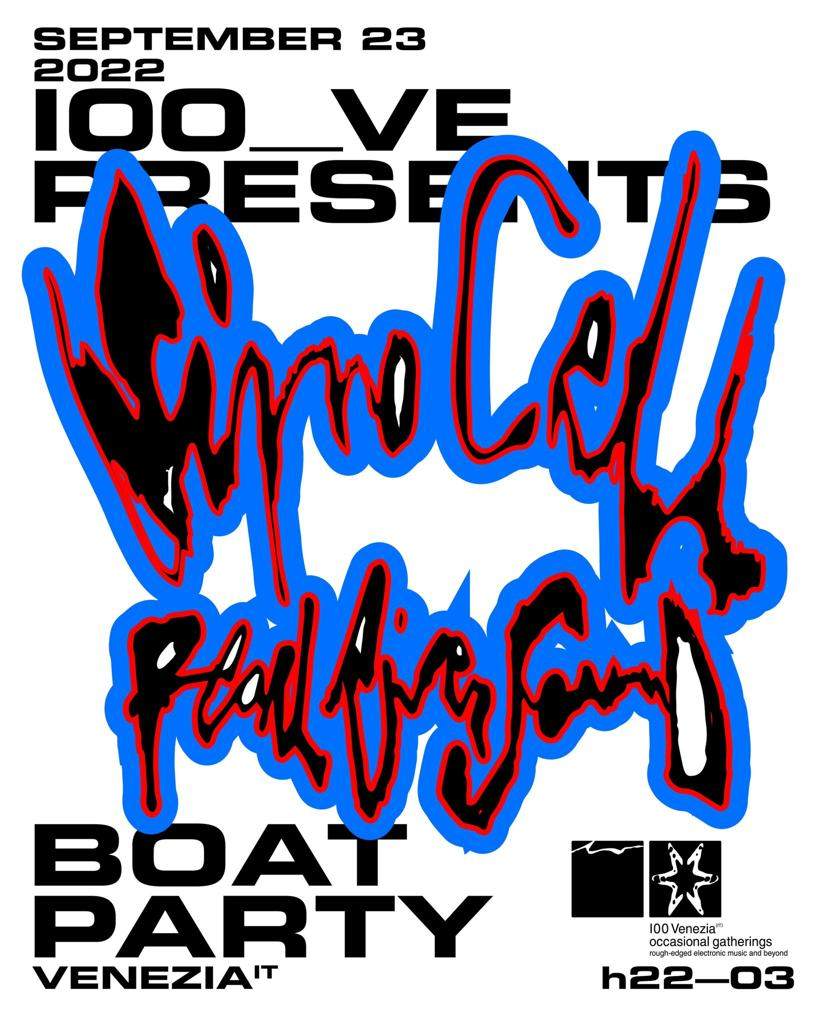 100__ve Boat Party Simo Cell, Pearl River Sound - フライヤー裏