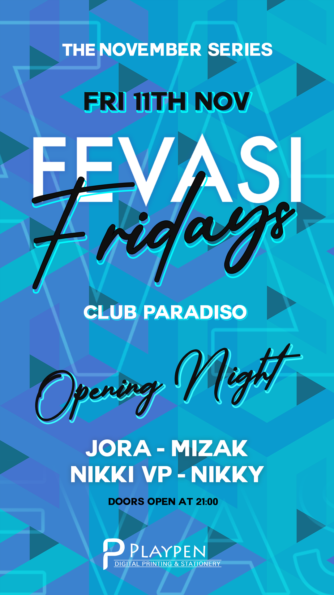 Fevasi Fridays - The November Series - Opening Night - Página frontal